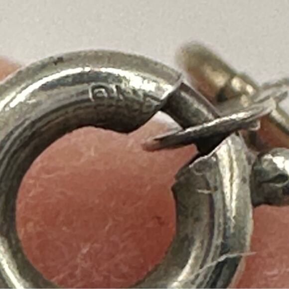 Vintage Hayward Silver Heart Necklace Chain 925 Retro VTG 17” long VTG Casual - Picture 8 of 10